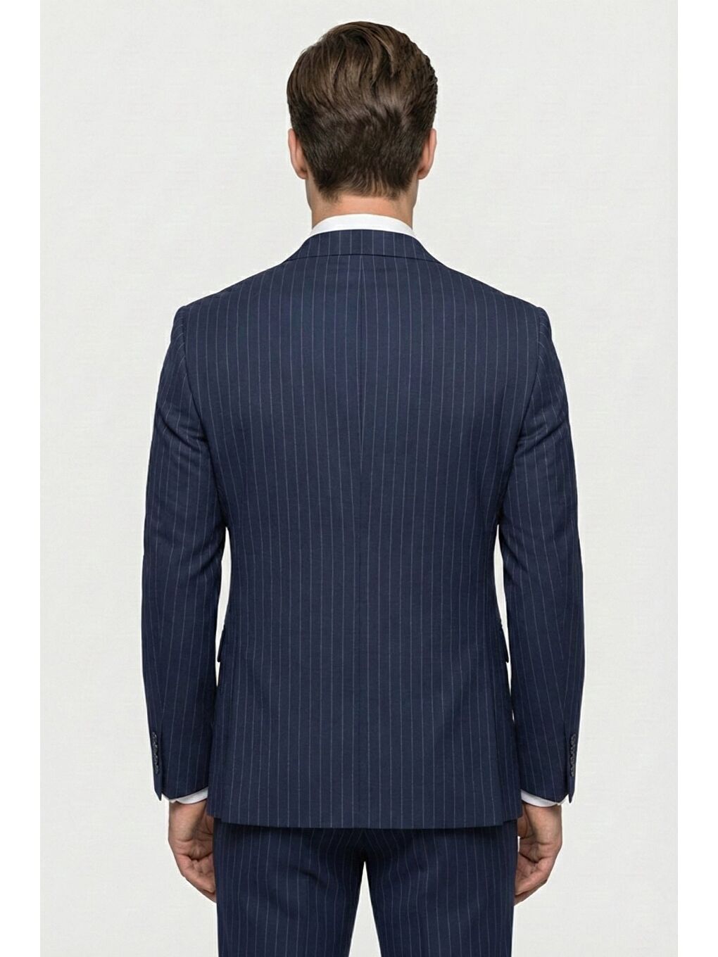 Giotelli Lacivert Yelekli 8 Drop Polyester Viskon Karışımlı Erkek Takım Elbise-3