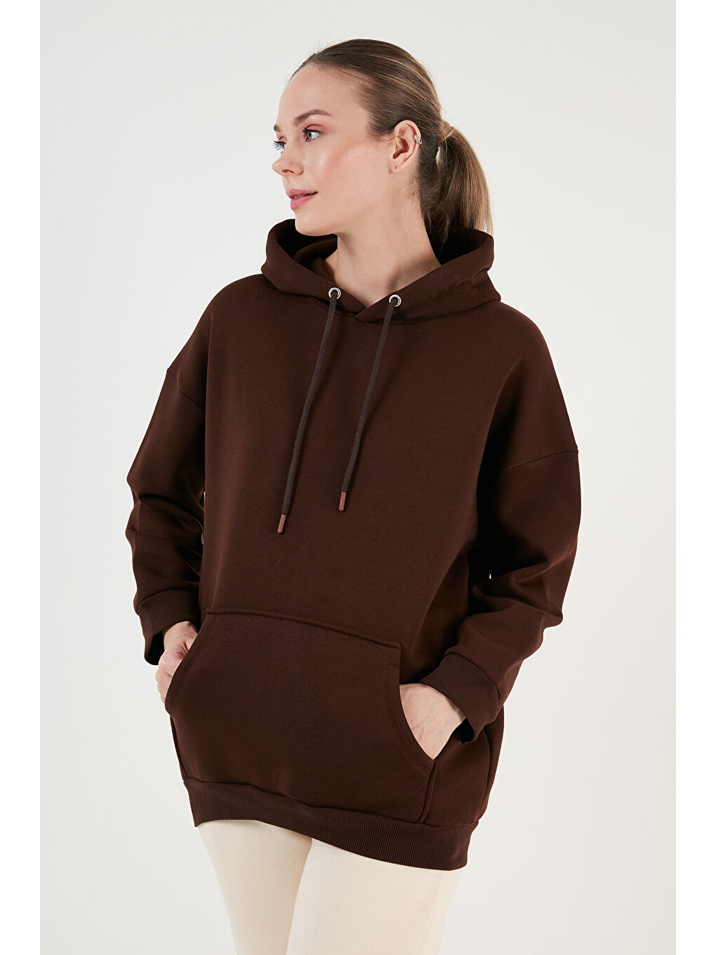 Mor Regular Fit Pamuklu Kapüşonlu Yaka Şardonlu Kışlık 2'li Paket Sweat 5863854S2-2