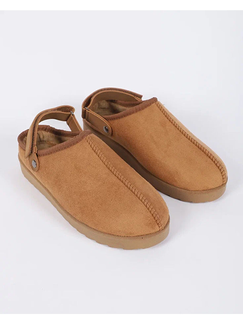 Kahverengi Erkek Ayarlanabilir Ev İçi Ayakkabı - GRIPBACK