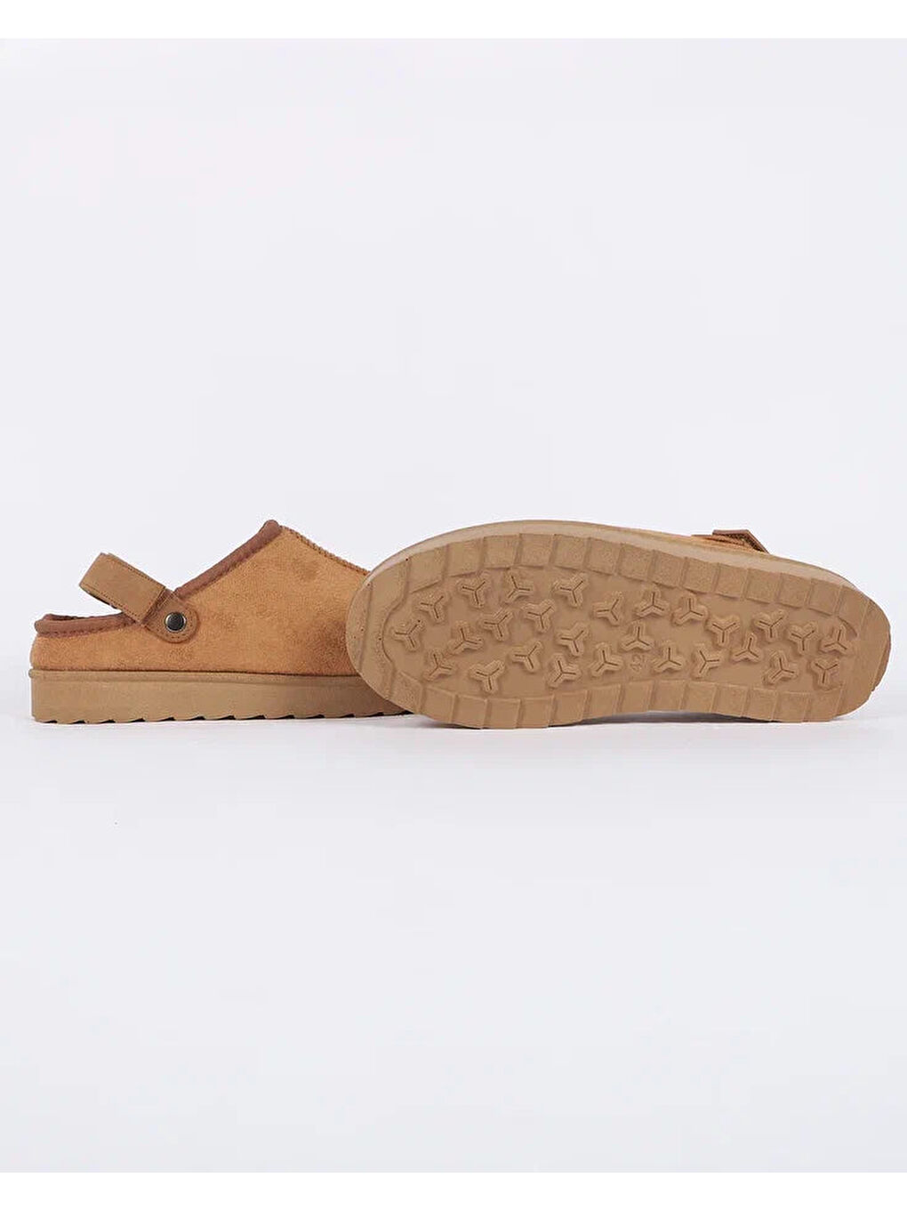 Kahverengi Erkek Ayarlanabilir Ev İçi Ayakkabı - GRIPBACK-4