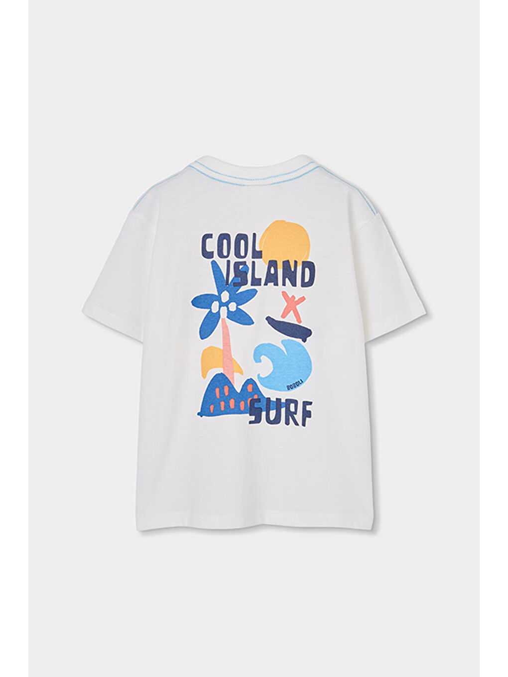 Cool Desenli Tshirt 2-6 Yaş Beyaz-1