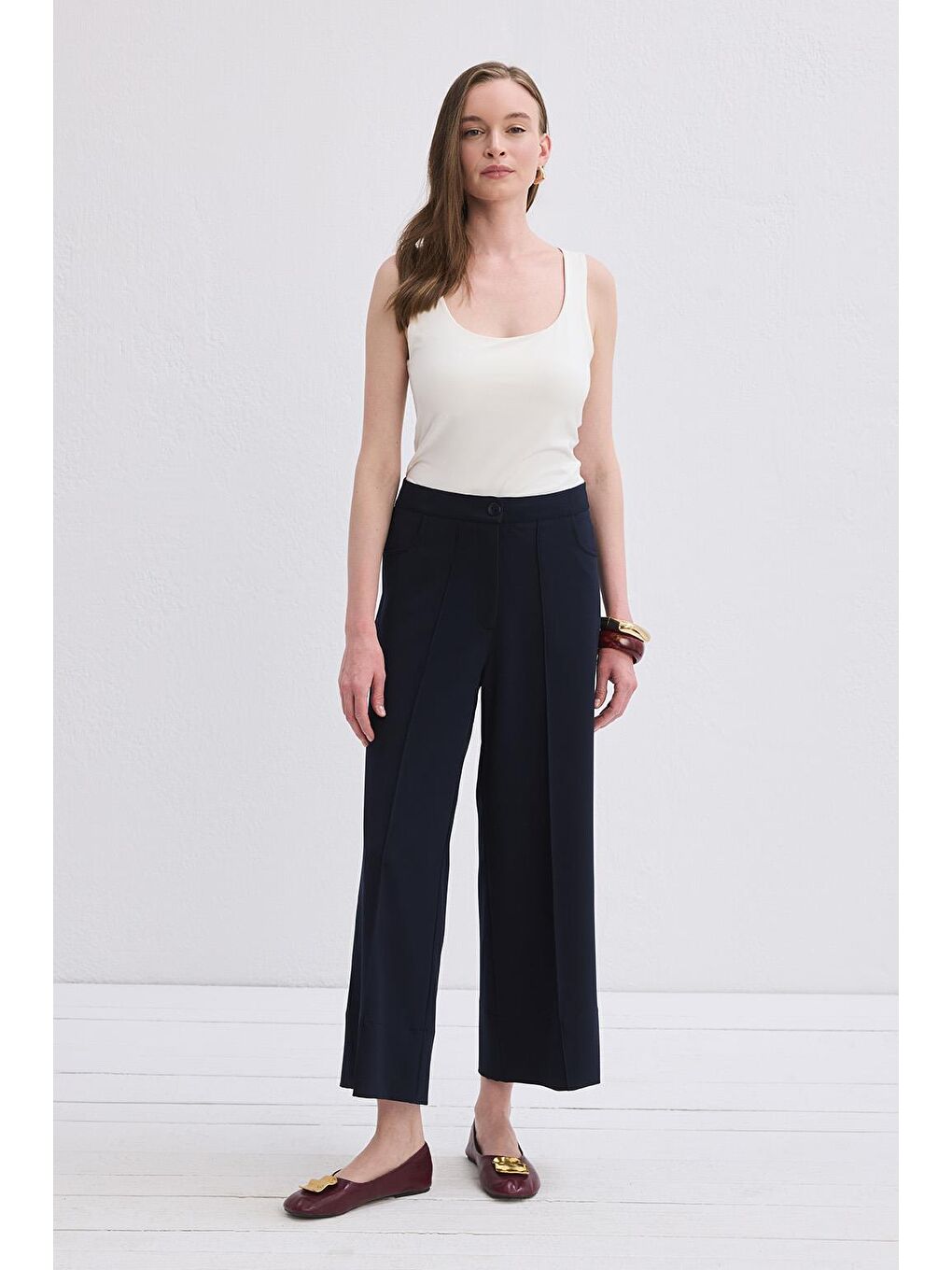 Nicol Dikişli Pantolon Lacivert