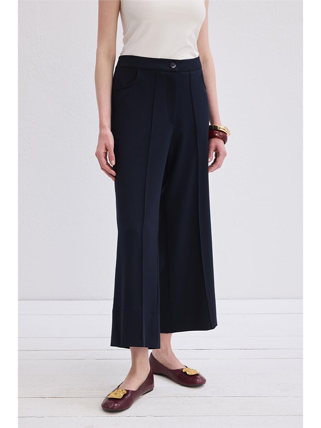 Nicol Dikişli Pantolon Lacivert-1