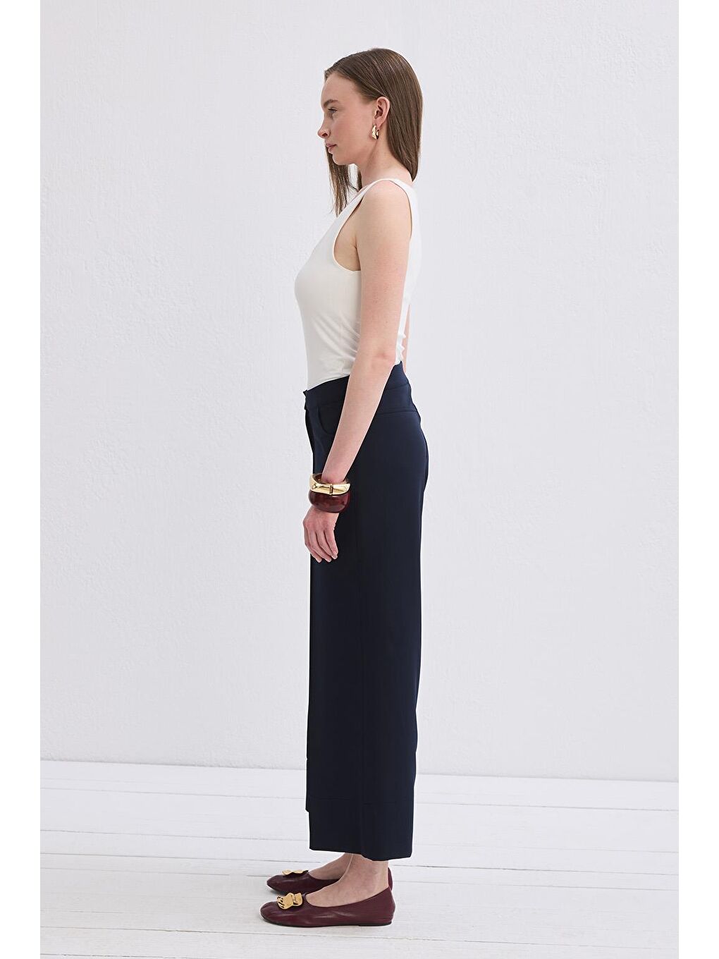 Nicol Dikişli Pantolon Lacivert-2