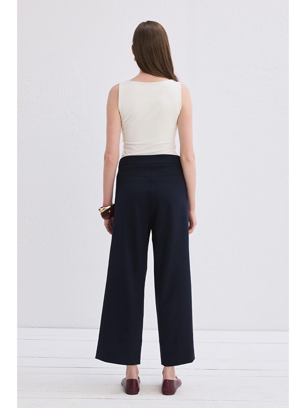 Nicol Dikişli Pantolon Lacivert-3