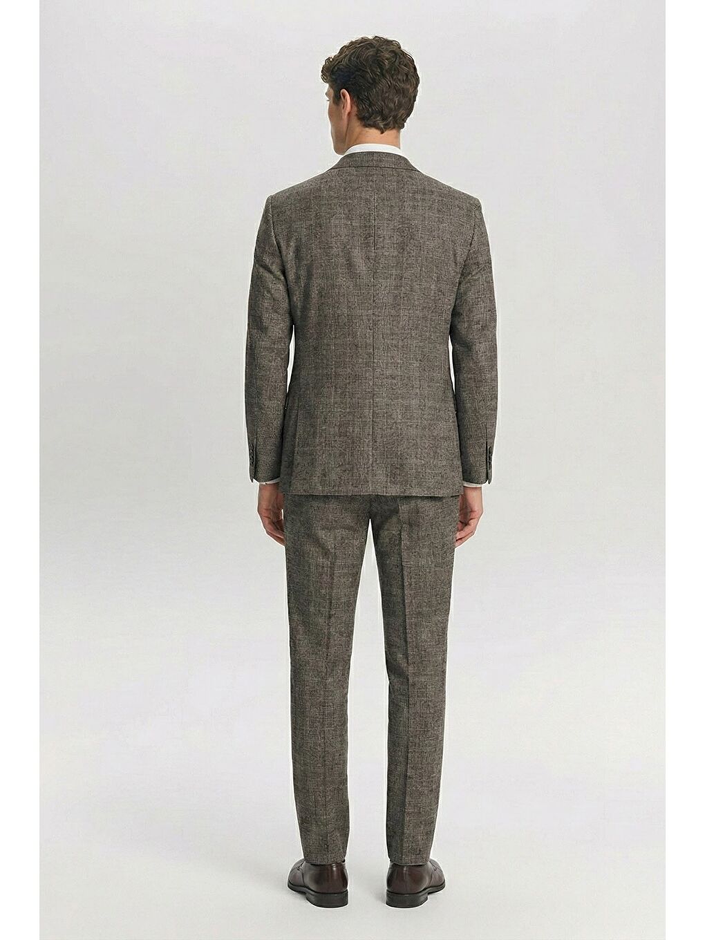 Kahverengi Giotelli Kahve 6 Drop Polyester Viskon Karışımlı Erkek Takım Elbise-2