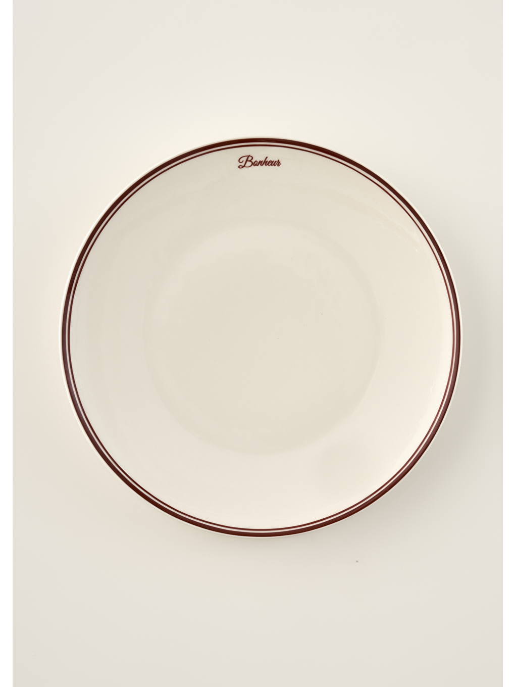 Bonheur Porselen Servis Tabağı Bordo (28 cm)