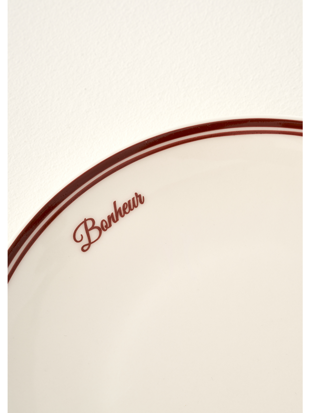 Bonheur Porselen Servis Tabağı Bordo (28 cm)-1