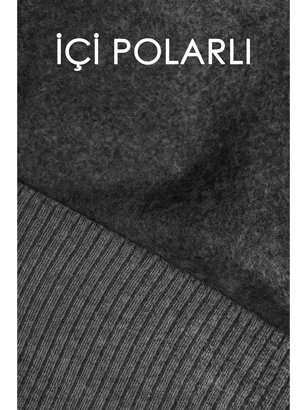 Erkek Paçası ve Beli Lastikli Üç İplik Şardonlu Eşofman Altı 0341 Siyah-2