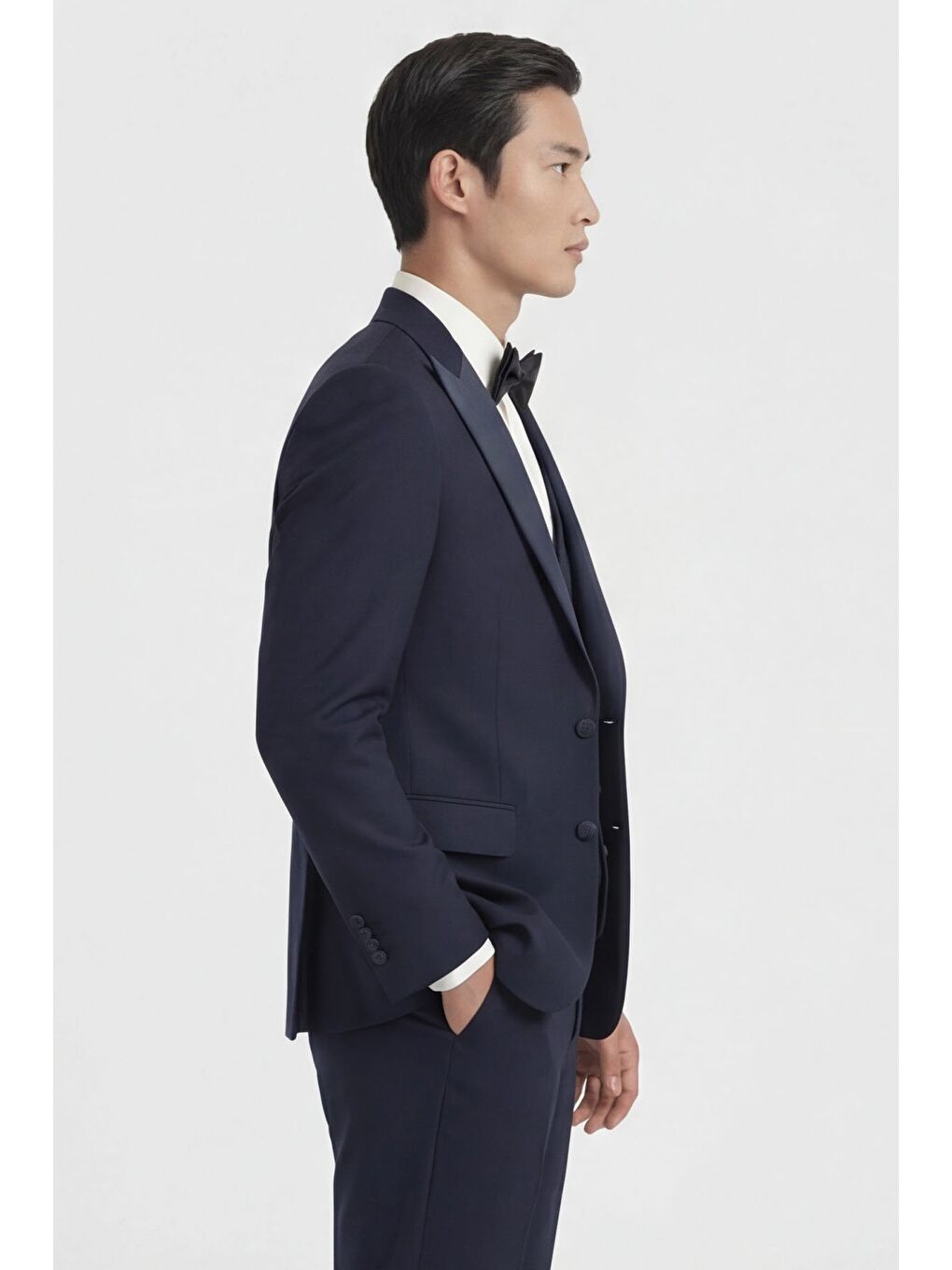 Koyu Lacivert Wedding Vest Suit-2