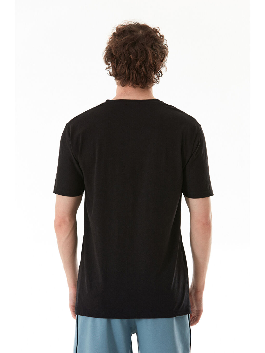 Siyah Chıll Mode Yazı Baskılı Tişört-3