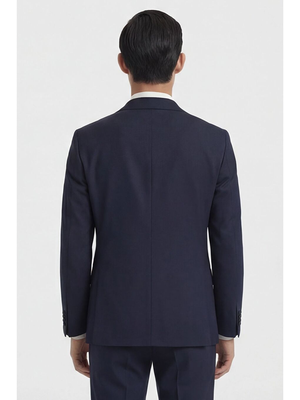 Koyu Lacivert Wedding Vest Suit-3