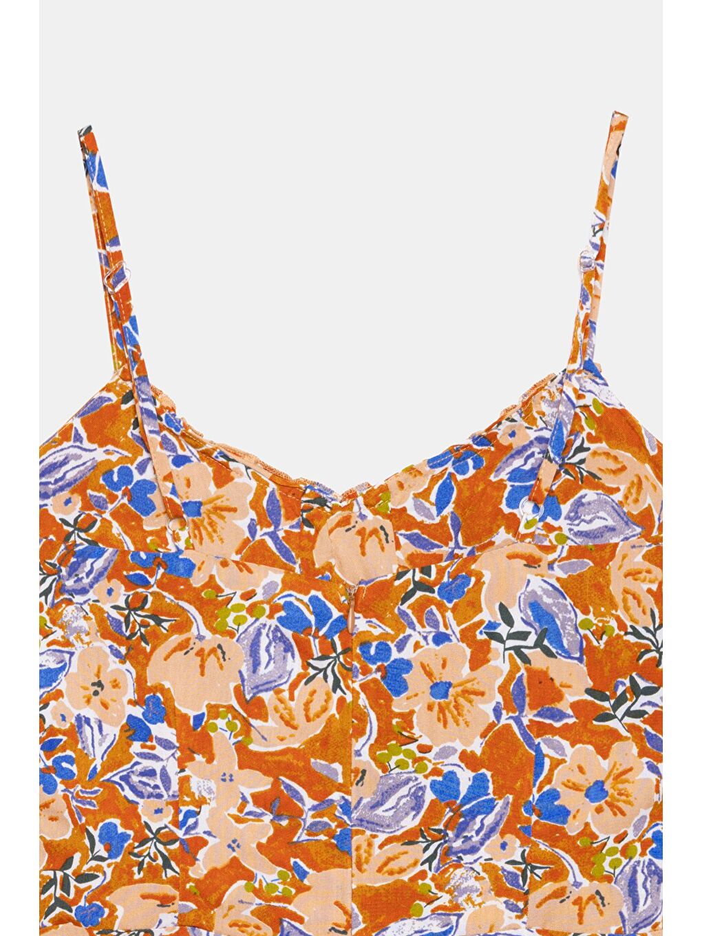 Beyaz Çok Renkli A Kesim Bağlama Detaylı Mini Dokuma Elbise - Viskon-3