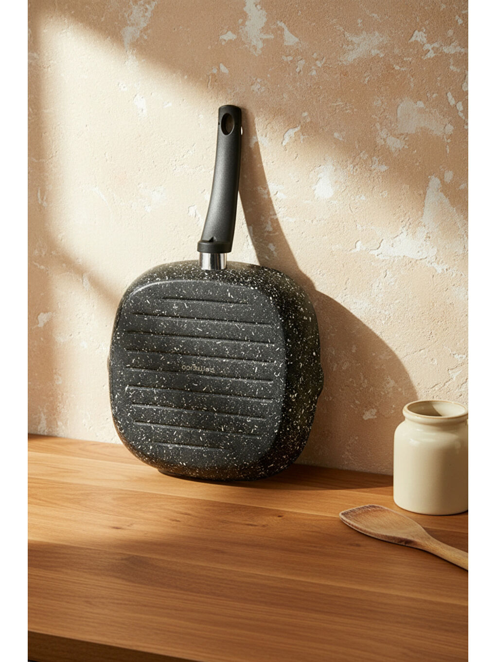 Carolin 2 Parça Grill Tava Seti Siyah-5