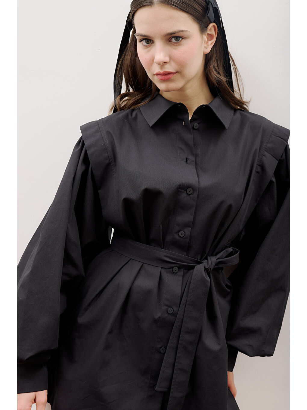 Nora Tasarım Gömlek Siyah-1