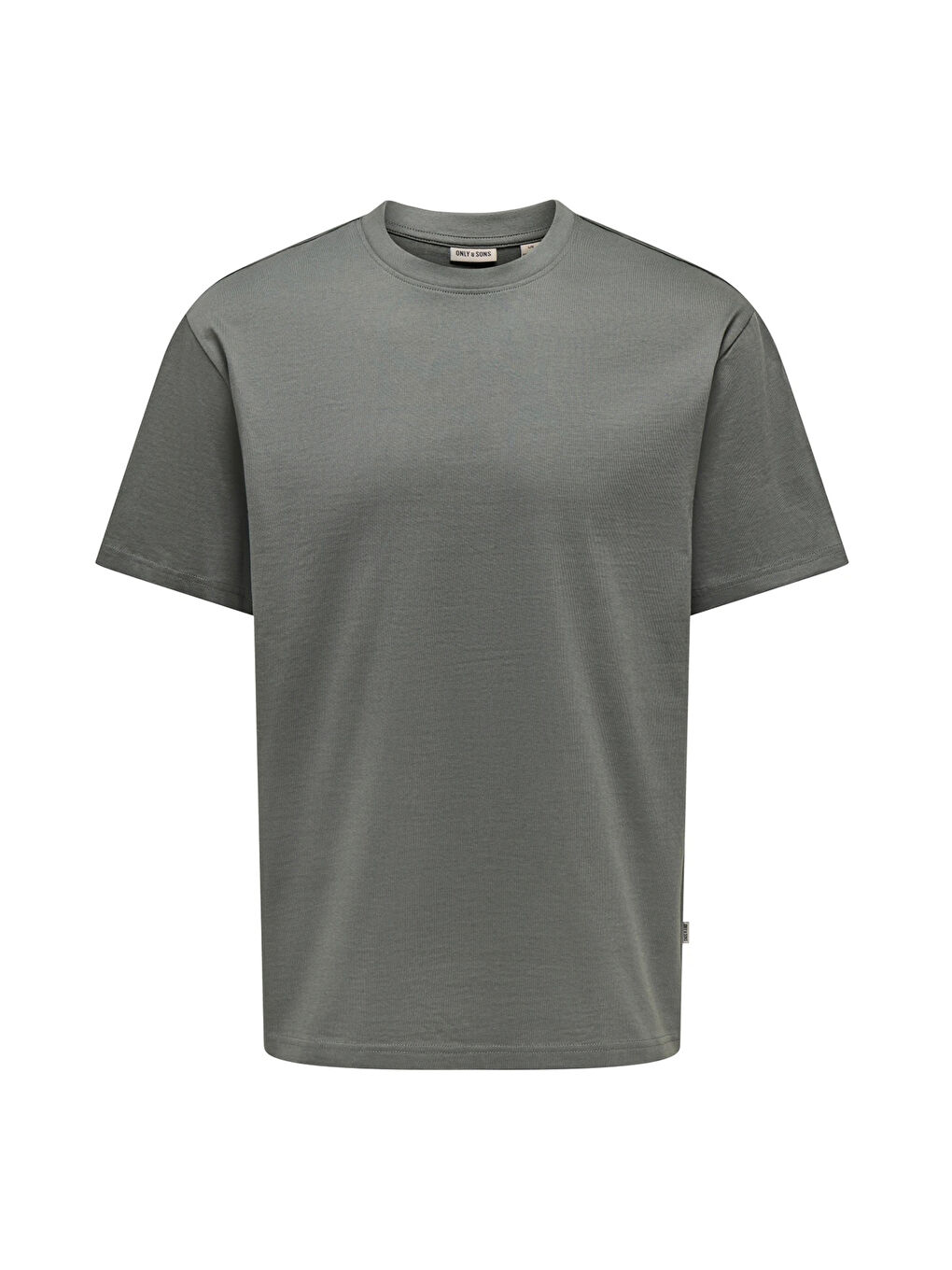 Haki Onsfred % 100 Pamuk Relaxed Fit Bisiklet Yaka T Shirt 22022532-1