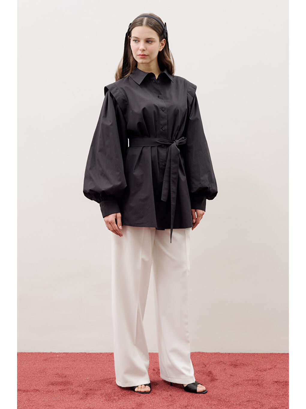 Nora Tasarım Gömlek Siyah-2