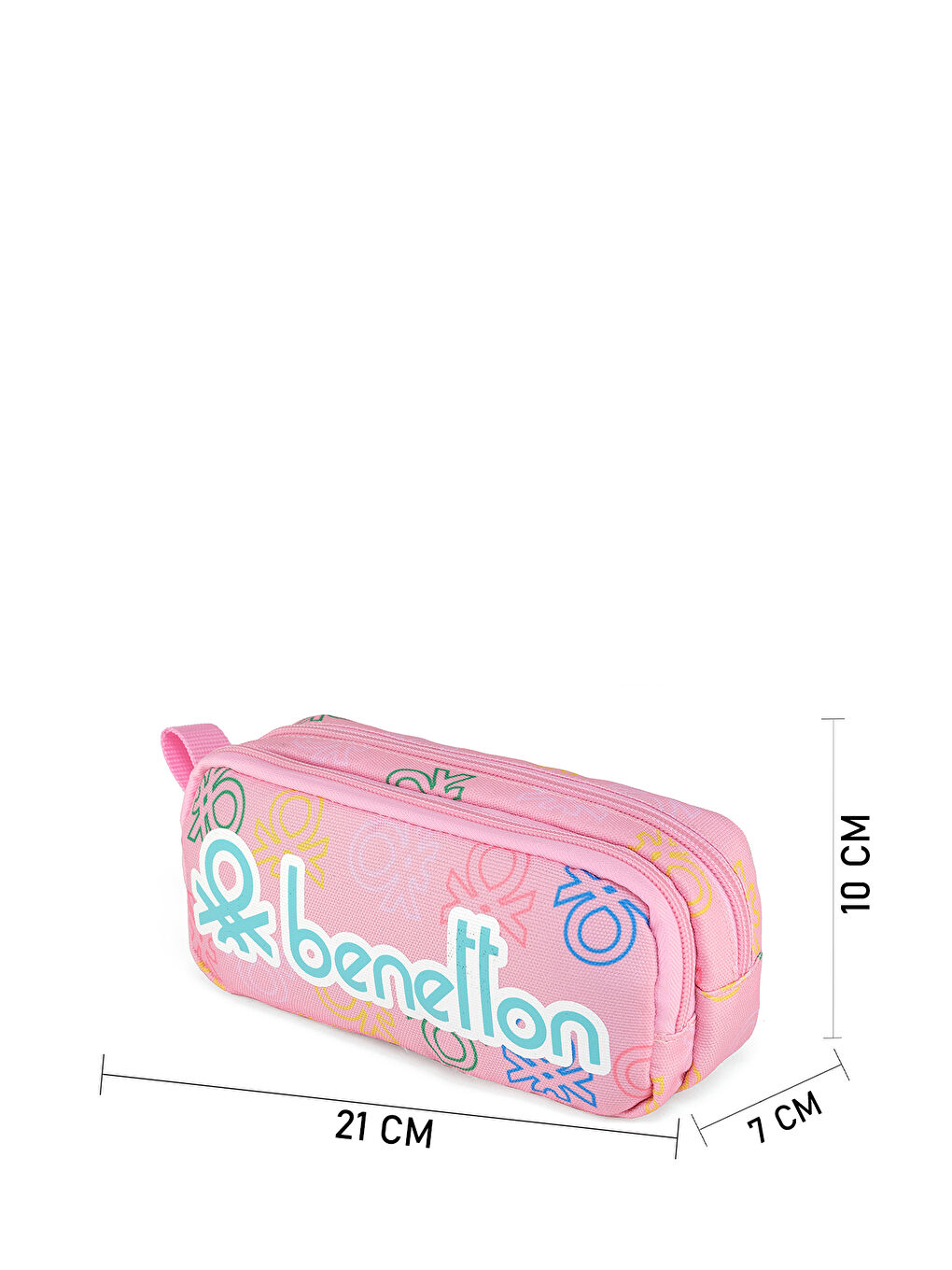 Minimal Logo Baskılı Çift Bölme Kız Çocuk Kalemlik-5