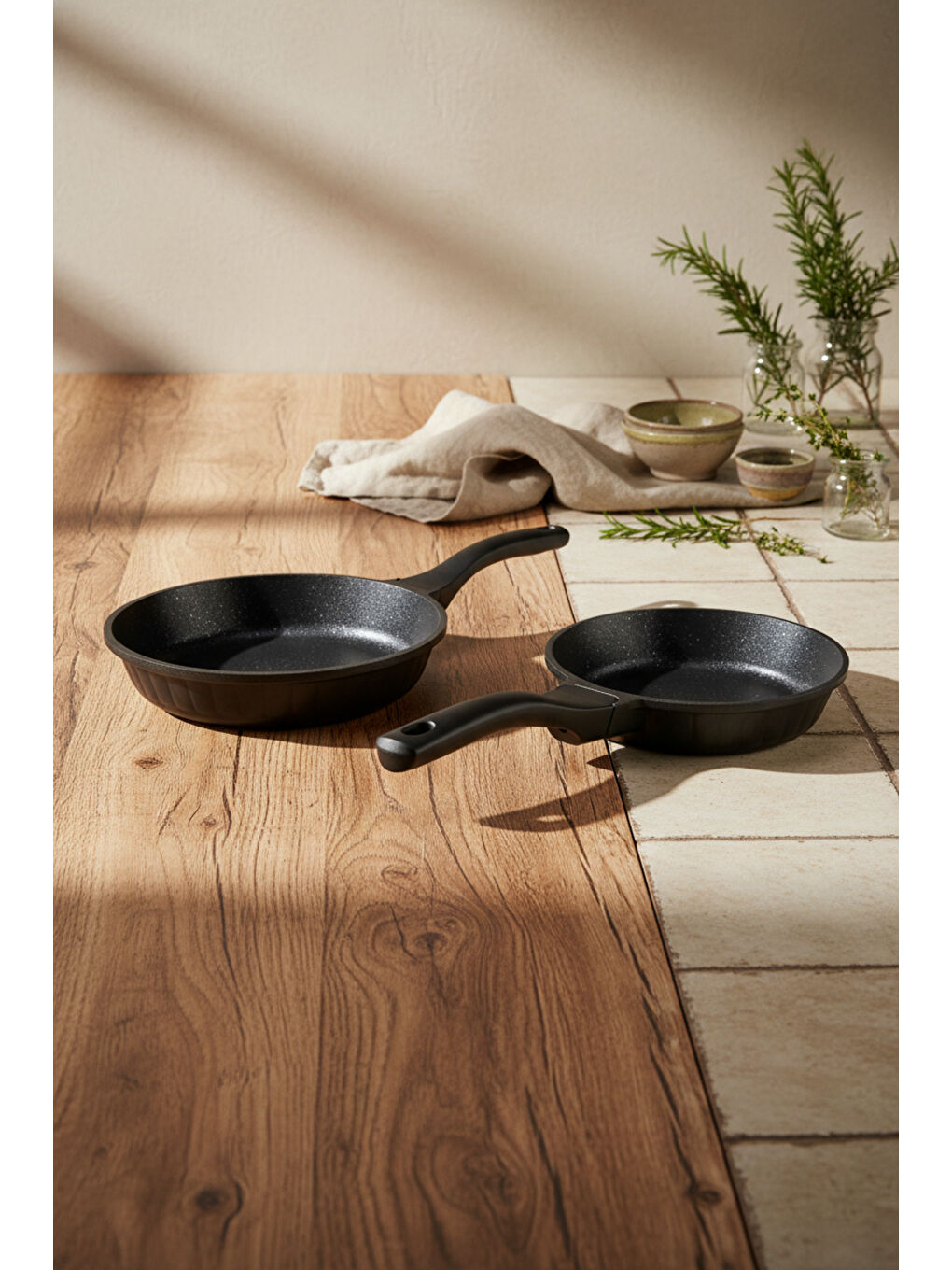 Siyah Olimpos 2'li Tava Seti 20 28cm-7