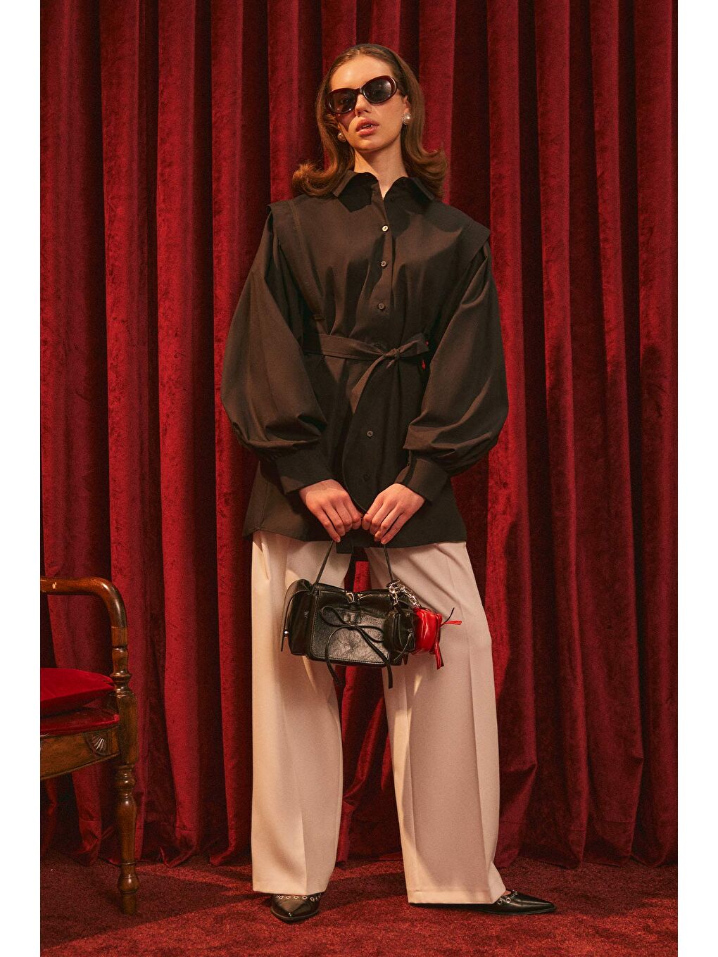 Nora Tasarım Gömlek Siyah-5