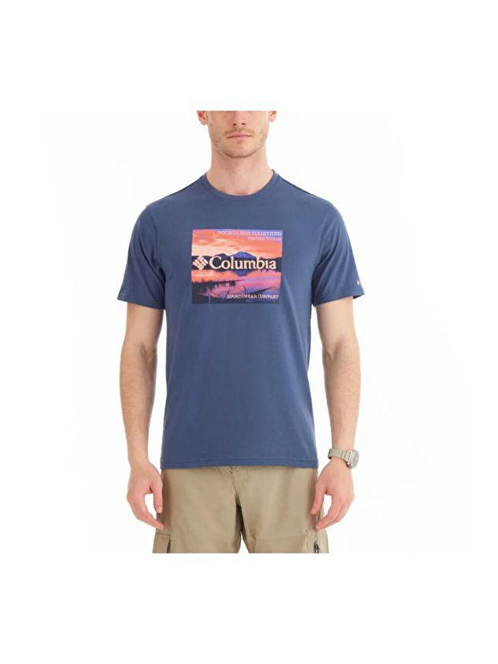 Lacivert Csc M Natures Palette SS Tee Erkek Kısa Kollu Tişört CS0314-480