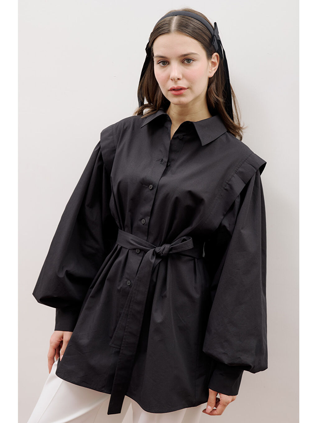 Nora Tasarım Gömlek Siyah-7