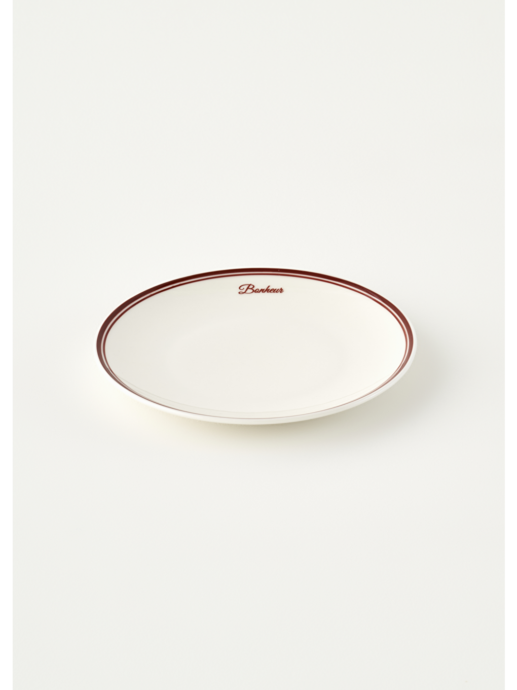 Bonheur Porselen 6'lı Pasta Tabağı Seti Bordo (21 cm)-3
