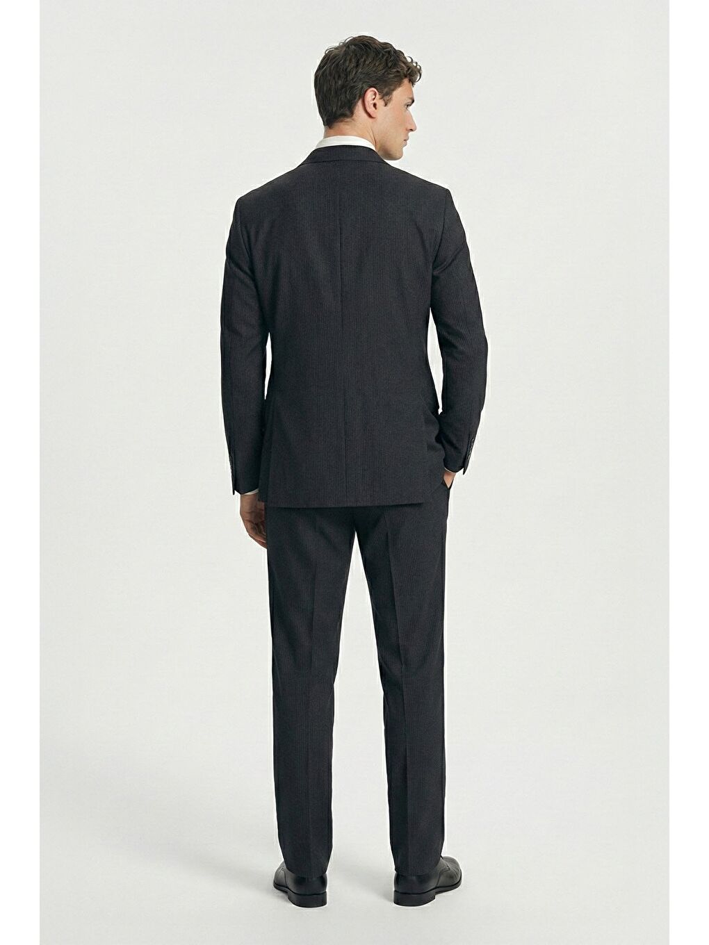 Giotelli Siyah %100 Kadife Kruvaze Yaka Fleto Cepli 6 Drop Erkek Takım Elbise-3