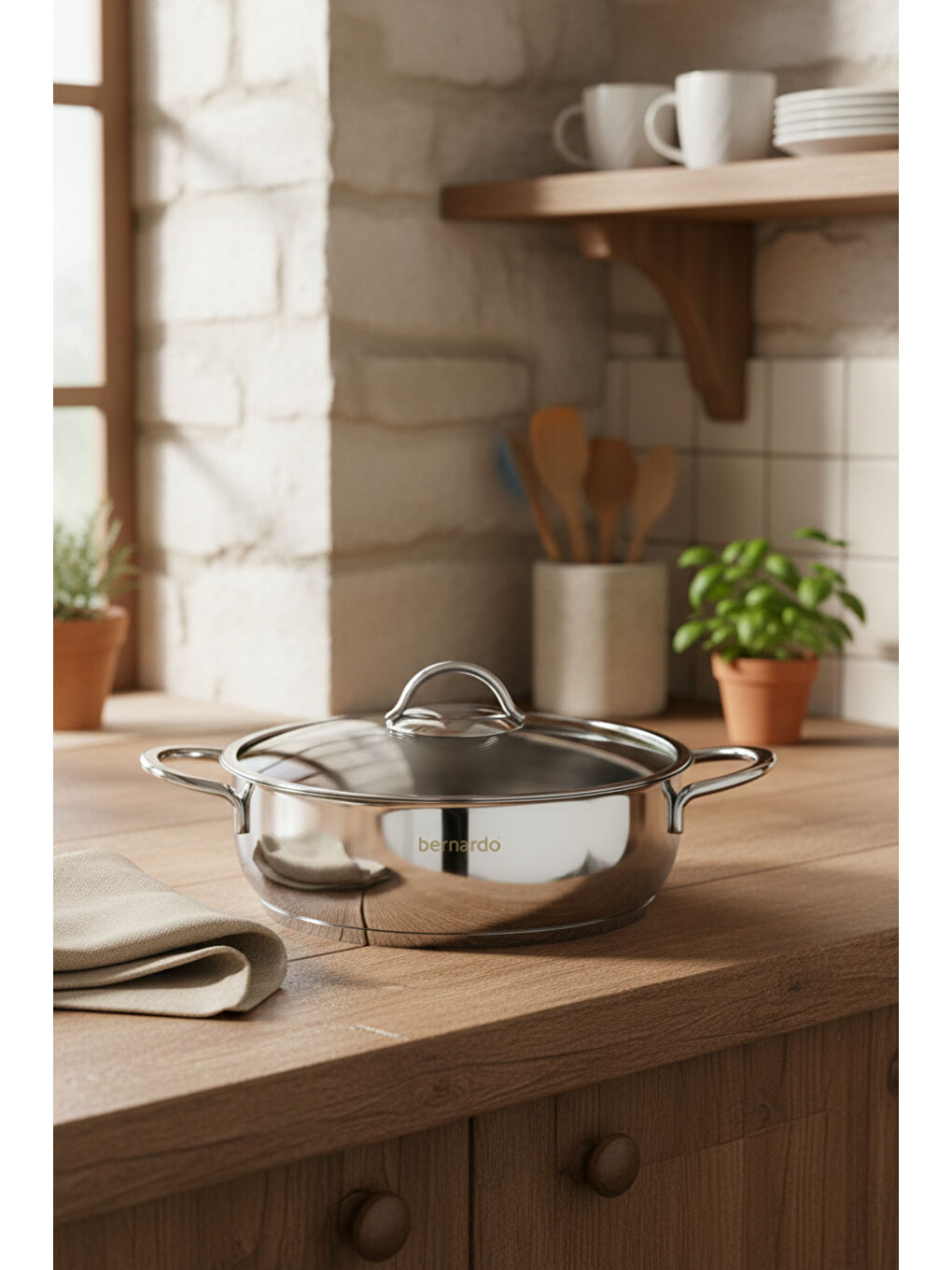 Gri Monde 6 Parça Yarı Küre Çelik Tencere Seti-3