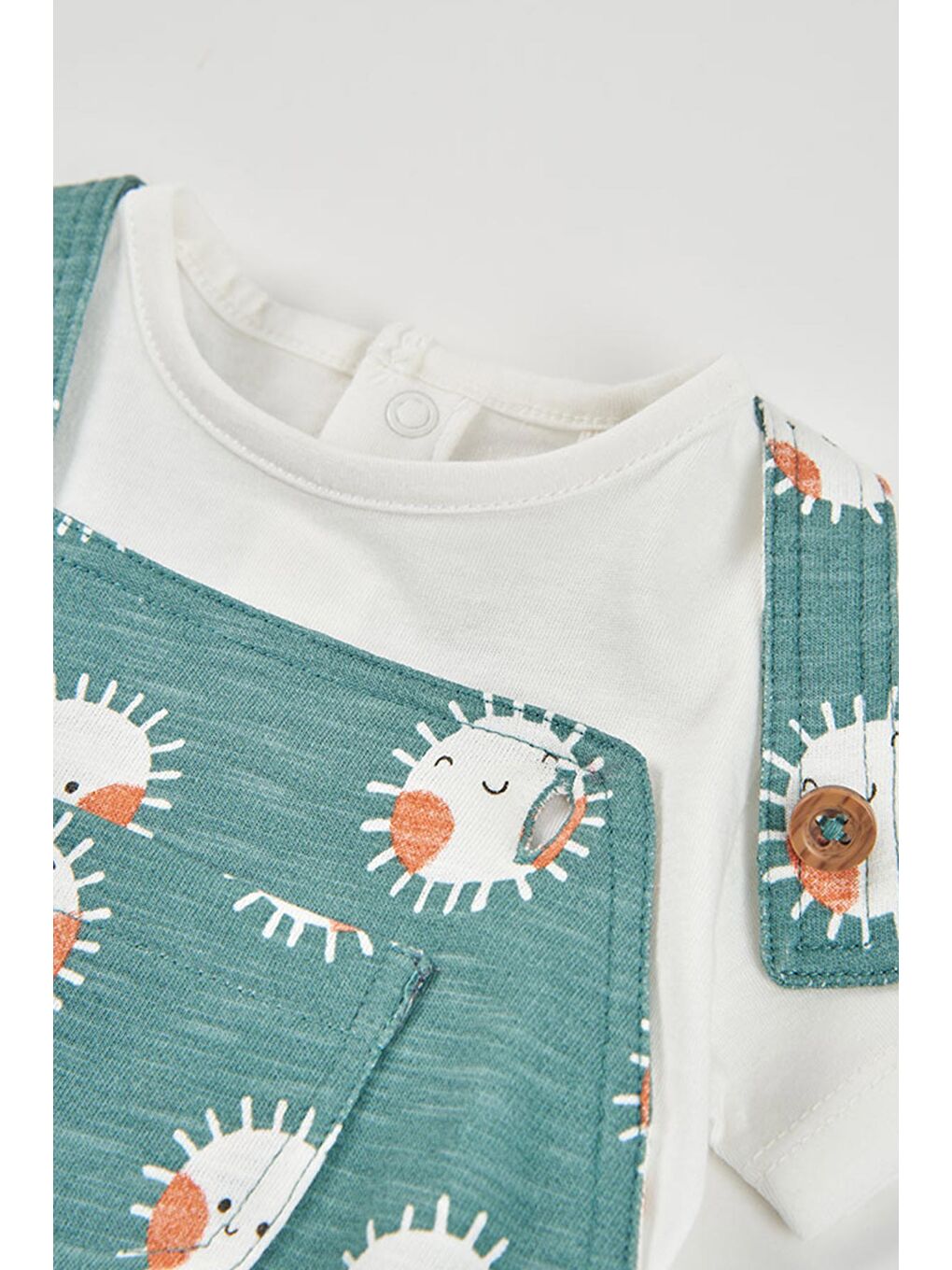 Güneş Desenli 2'li Takım 6-24 Ay Yeşil-6