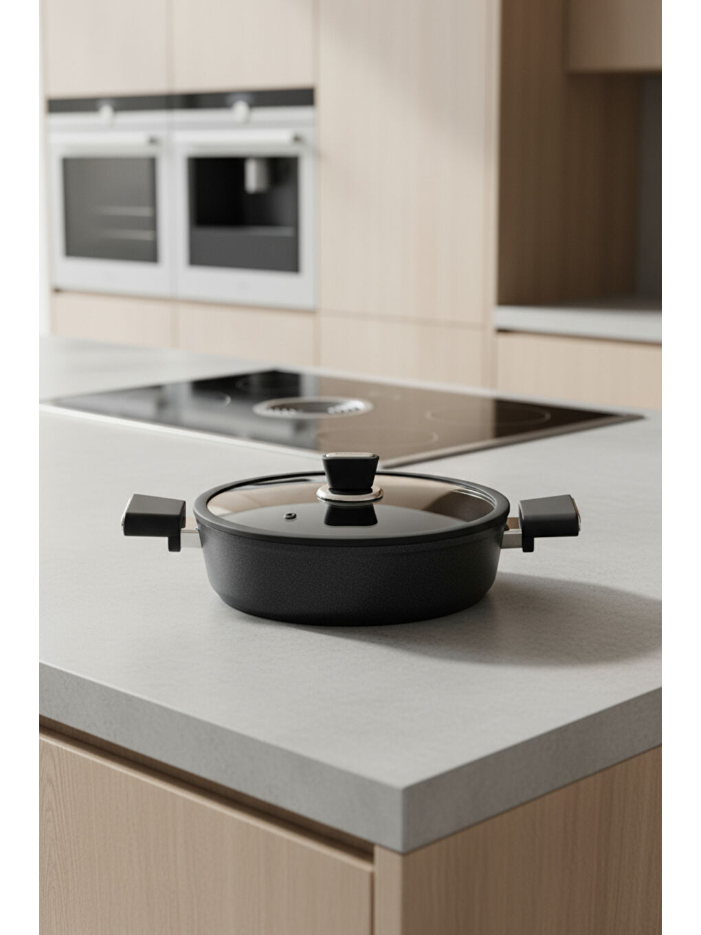 Siyah Mayasa 7 Parça Seramik Tencere Seti-7