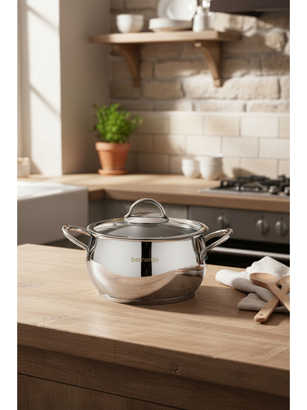 Gri Monde 6 Parça Yarı Küre Çelik Tencere Seti-4