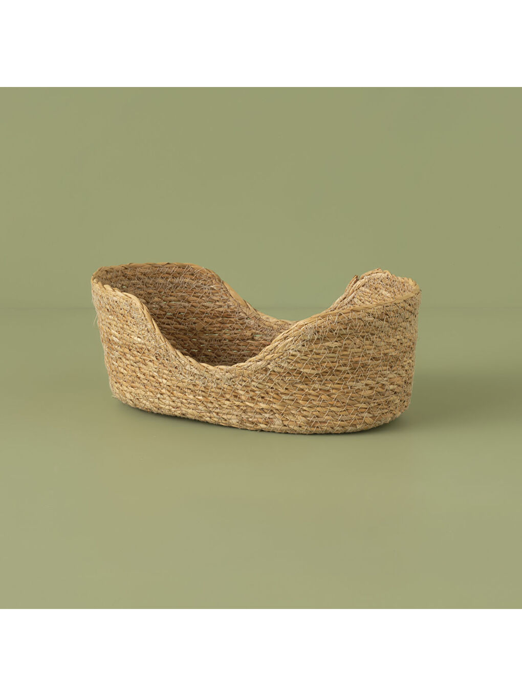 Bej Berry Oval Hasır Sepet Seti Naturel-2