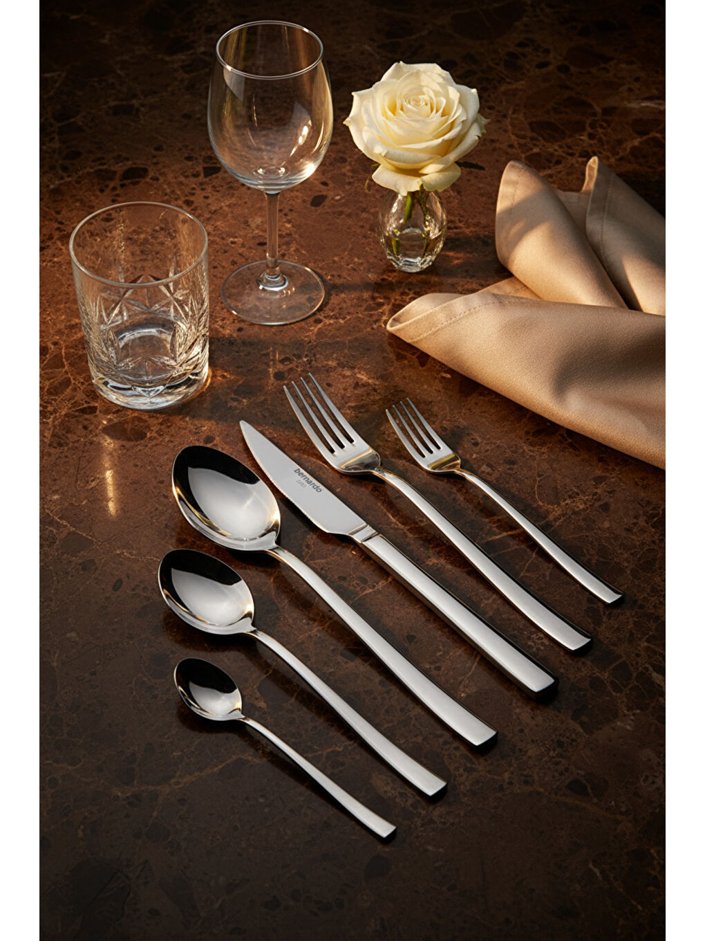 Gri Alya 36 Parça Çatal Kaşık Bıçak Seti-2