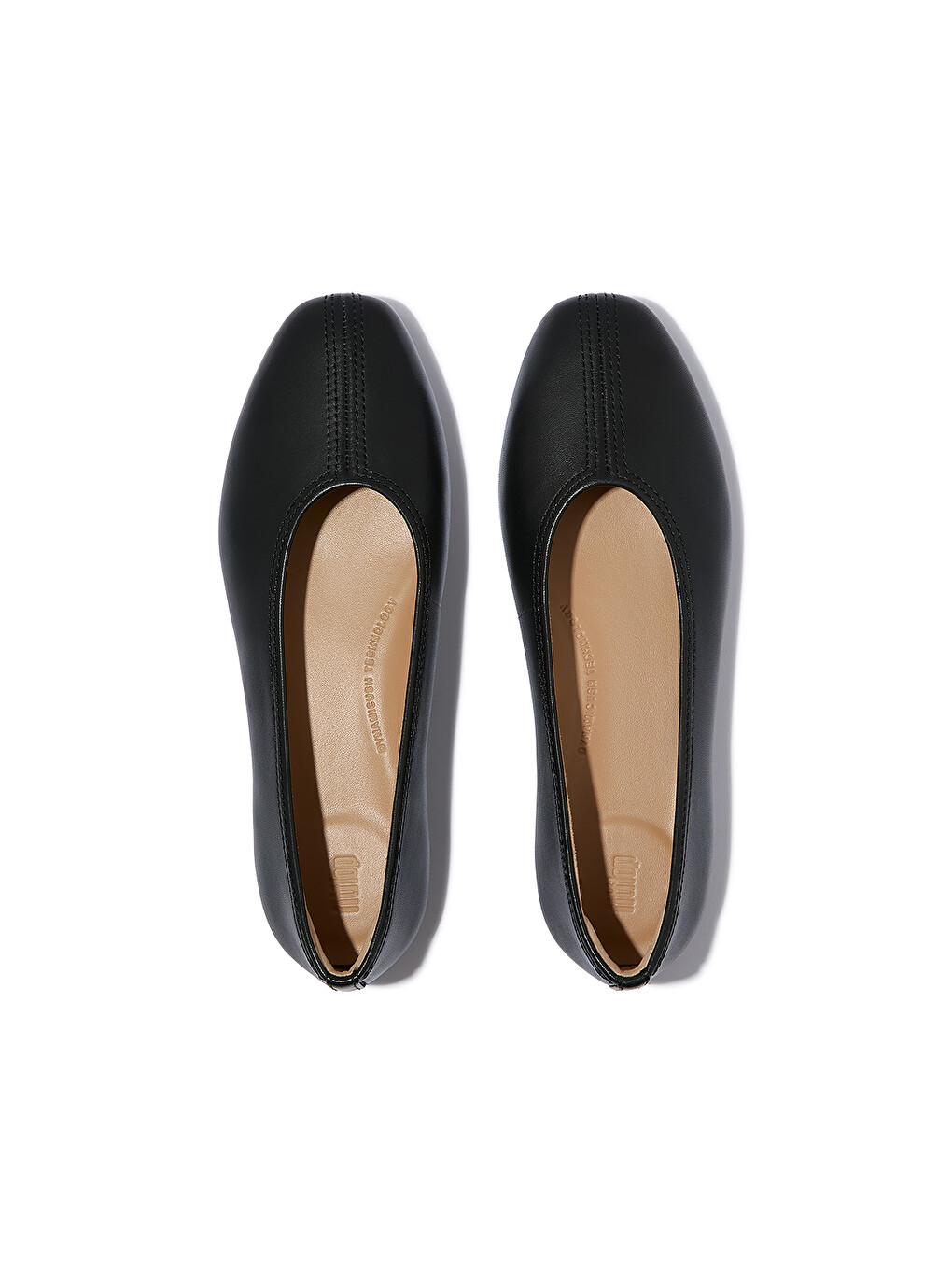 Siyah Kadın Babet A0P-001 DELICATO HIGH-CUT SOFT-LEATHER BALLET FLATS-4
