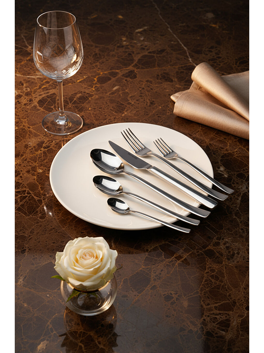 Gri Alya 36 Parça Çatal Kaşık Bıçak Seti-4