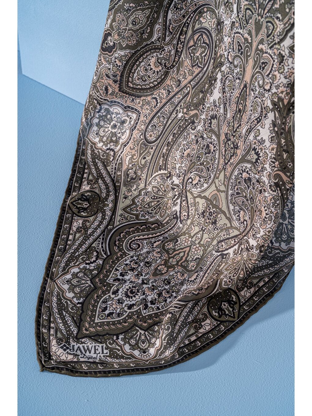 Haki Kadın Spring Soft Barissa Eşarp-1