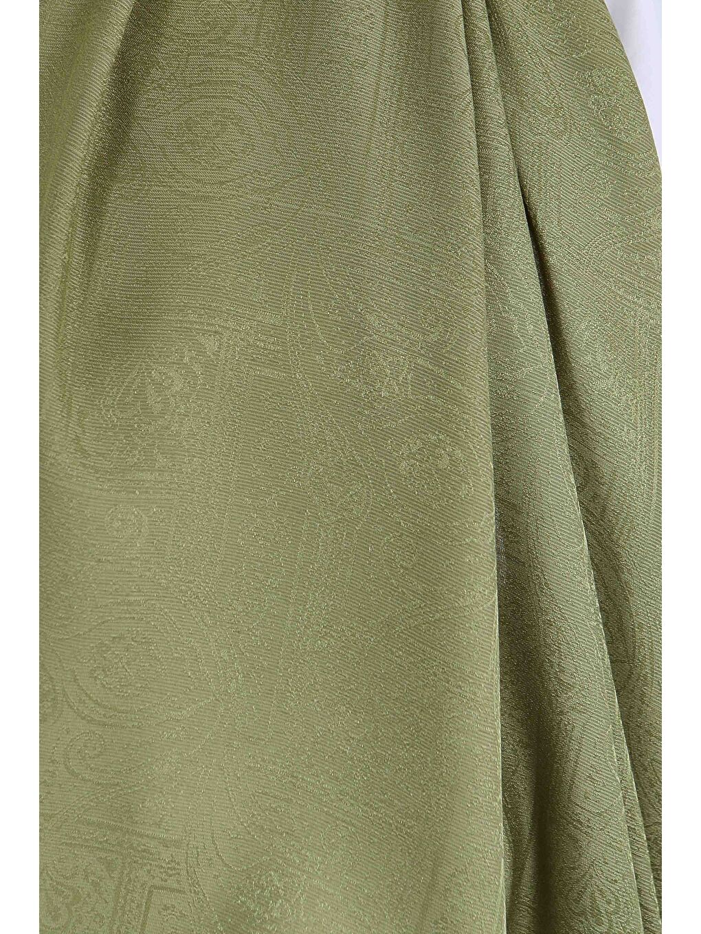 Etnik Monagram Şal Haki - 27592-3