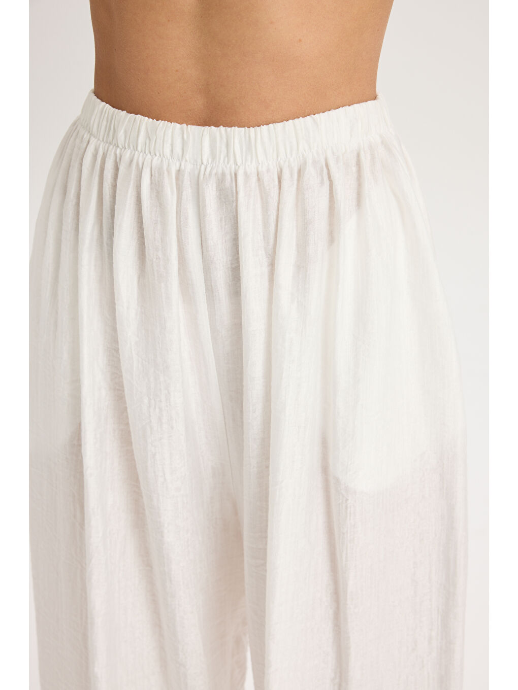 Hunter Rahat Kalıp Ekru Pantolon-5