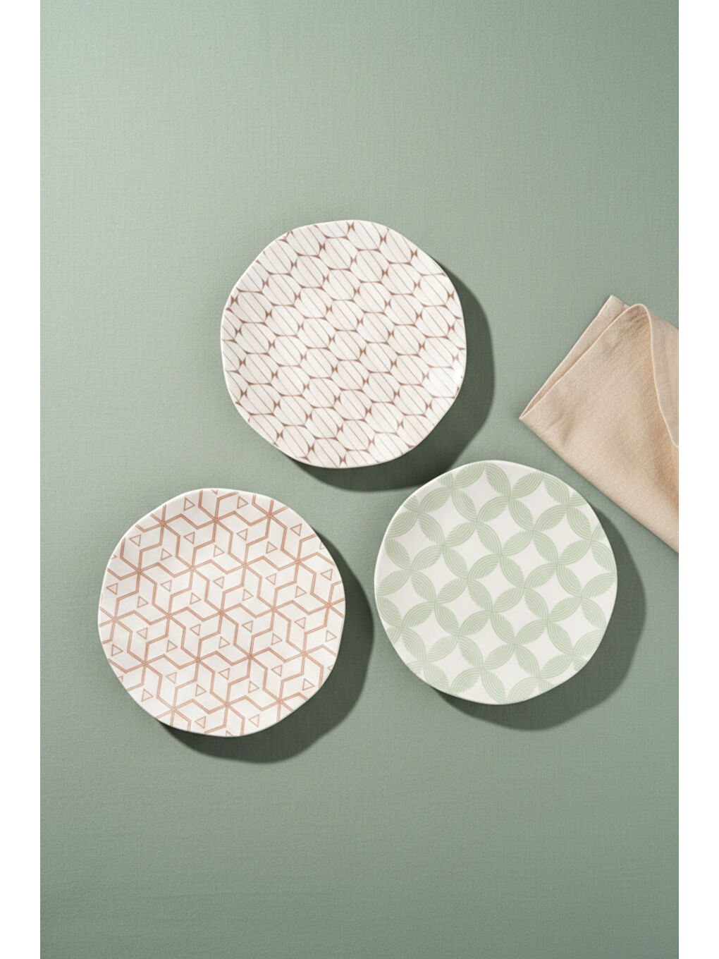 Karışık Melodi 6 Parça Pasta Takımı-2