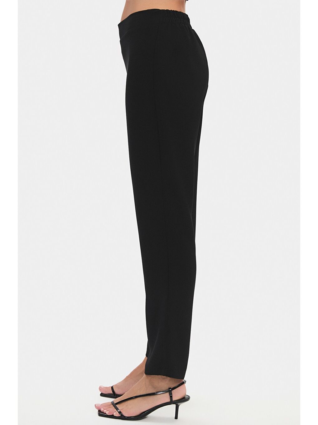 Siyah Kadın Işleme Detaylı Gömlek Pantolon Takım-4