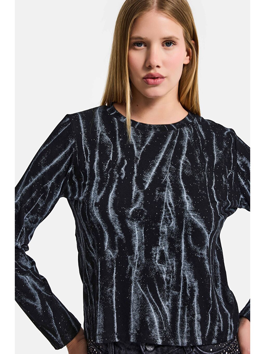 Kadın Siyah w5 Özel Tasarım Kumaş Elastan Body