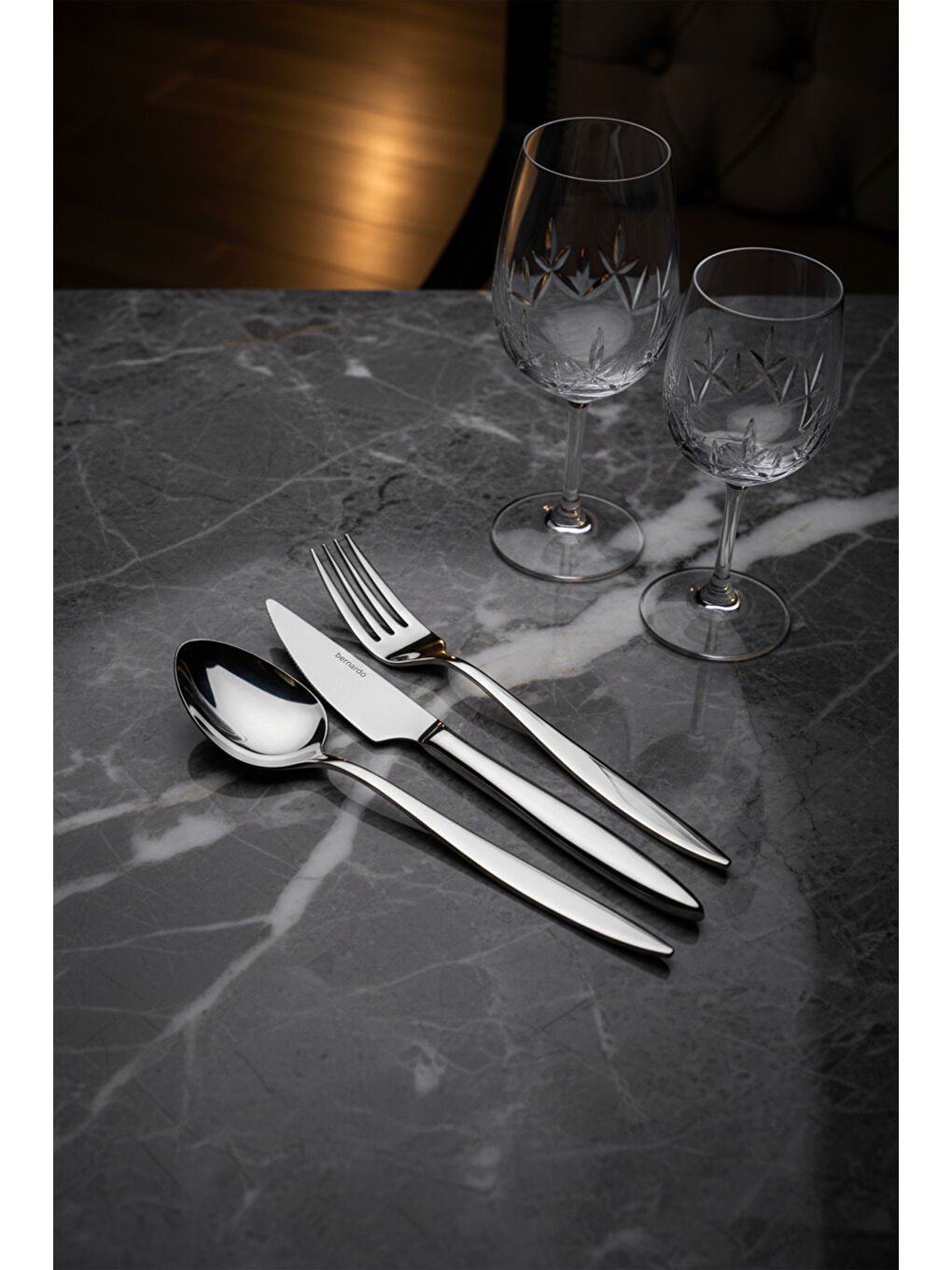 Gri Pearl 18 Parça Çatal Kaşık Bıçak Seti-2