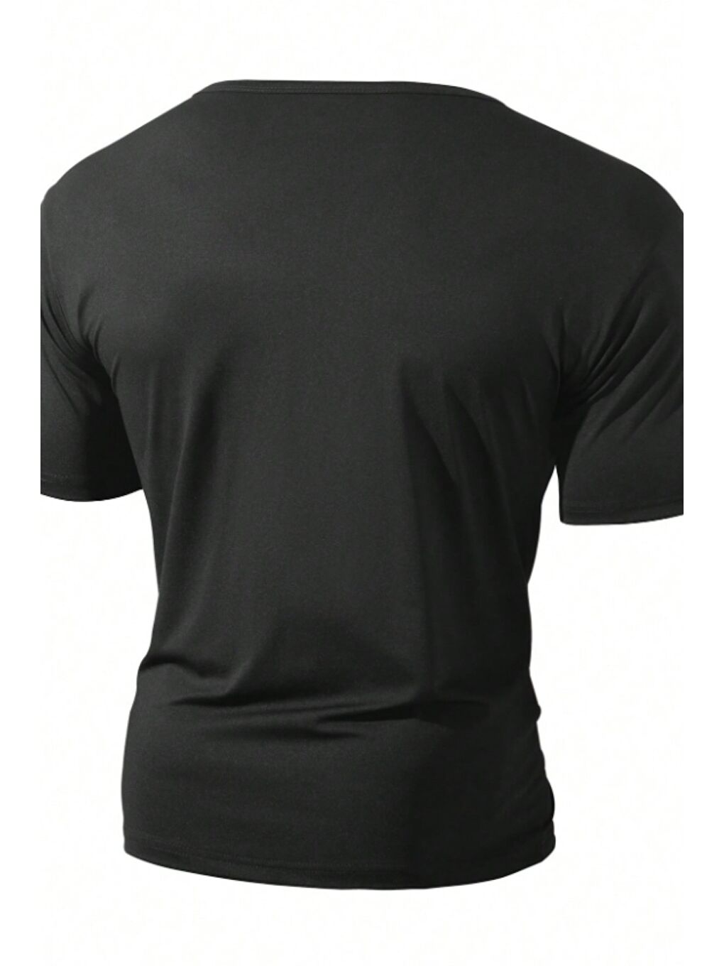 Siyah Erkek Oversize Tişört Bisiklet Yaka Basic Salaş Kesim Günlük Casual Rahat Yazlık T-Shirt-5