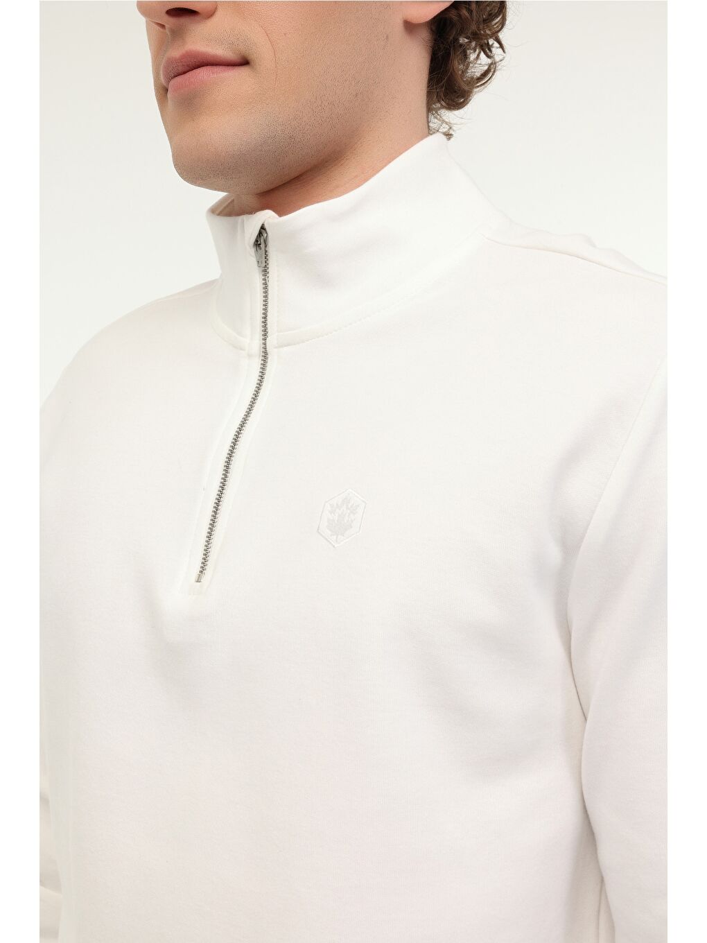 Bej Ekru Erkek Sweatshirt-3