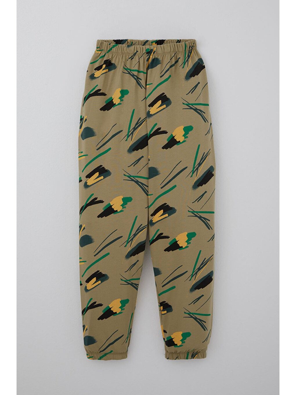 Erkek Çocuk Pijama Takımı Uykucu Fırça Haki Yeşil (4-8 Yaş)-2