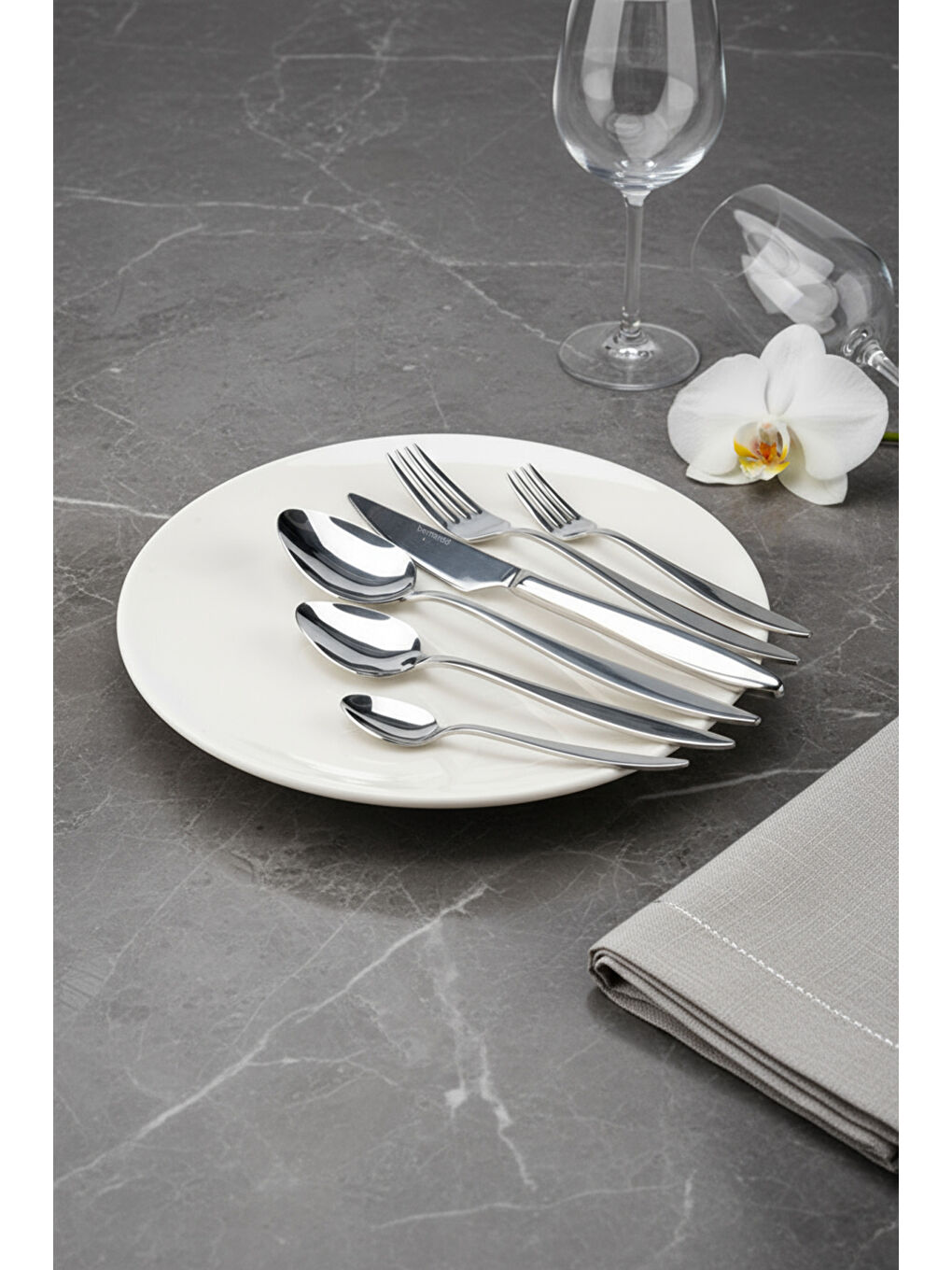 Gri Pearl 36 Parça Çatal Kaşık Bıçak Seti-2