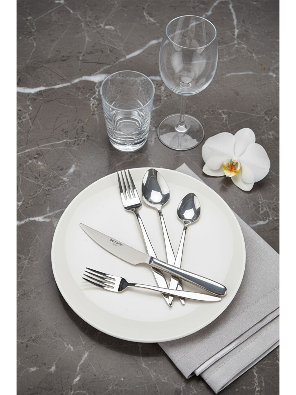 Gri Pearl 36 Parça Çatal Kaşık Bıçak Seti-3