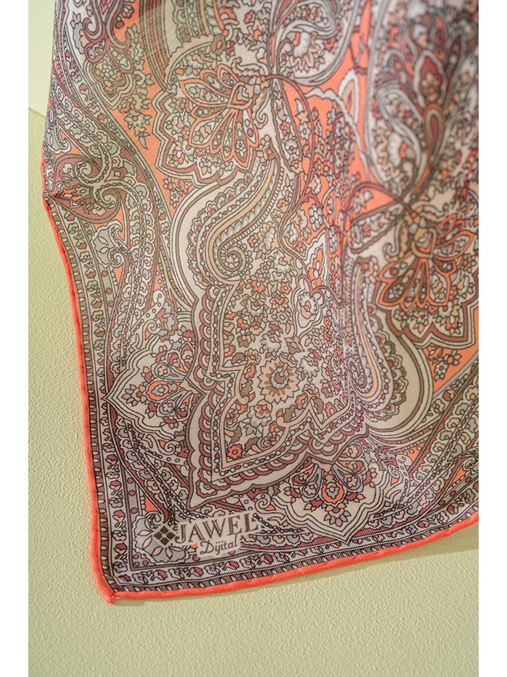 Turuncu Kadın Spring Soft Barissa Eşarp-1