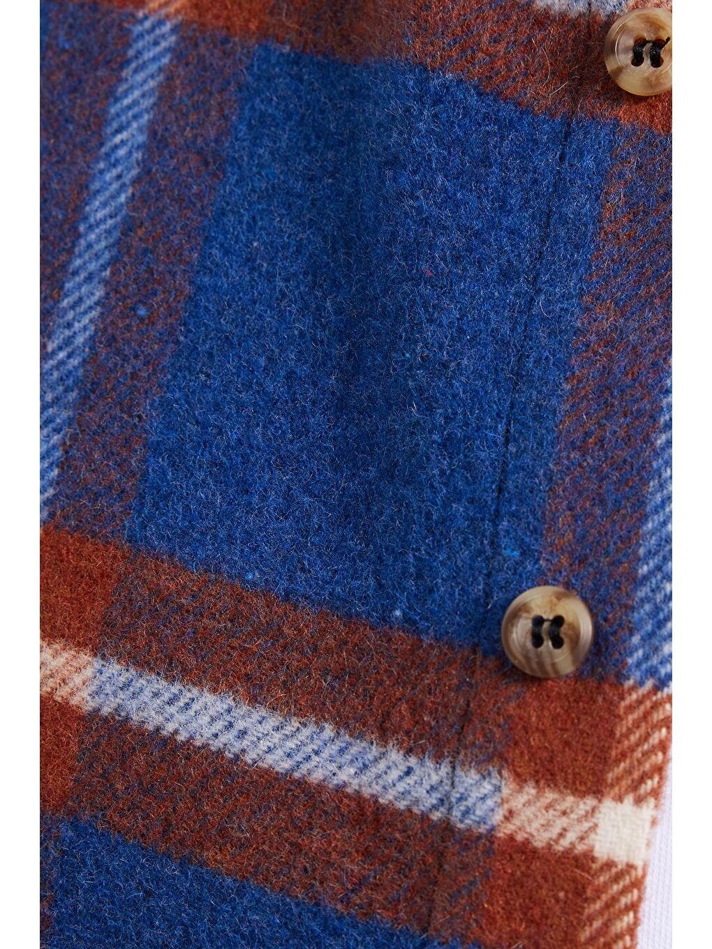 Karışık Erkek Slim Fit Dar Kesim Kareli Kışlık Oduncu Gömlek-4